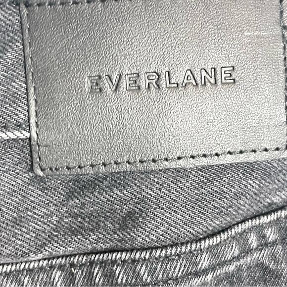 Everlane The Cheeky Jean High Waisted Straight Leg Woman’s size 25 washed black - Picture 4 of 7